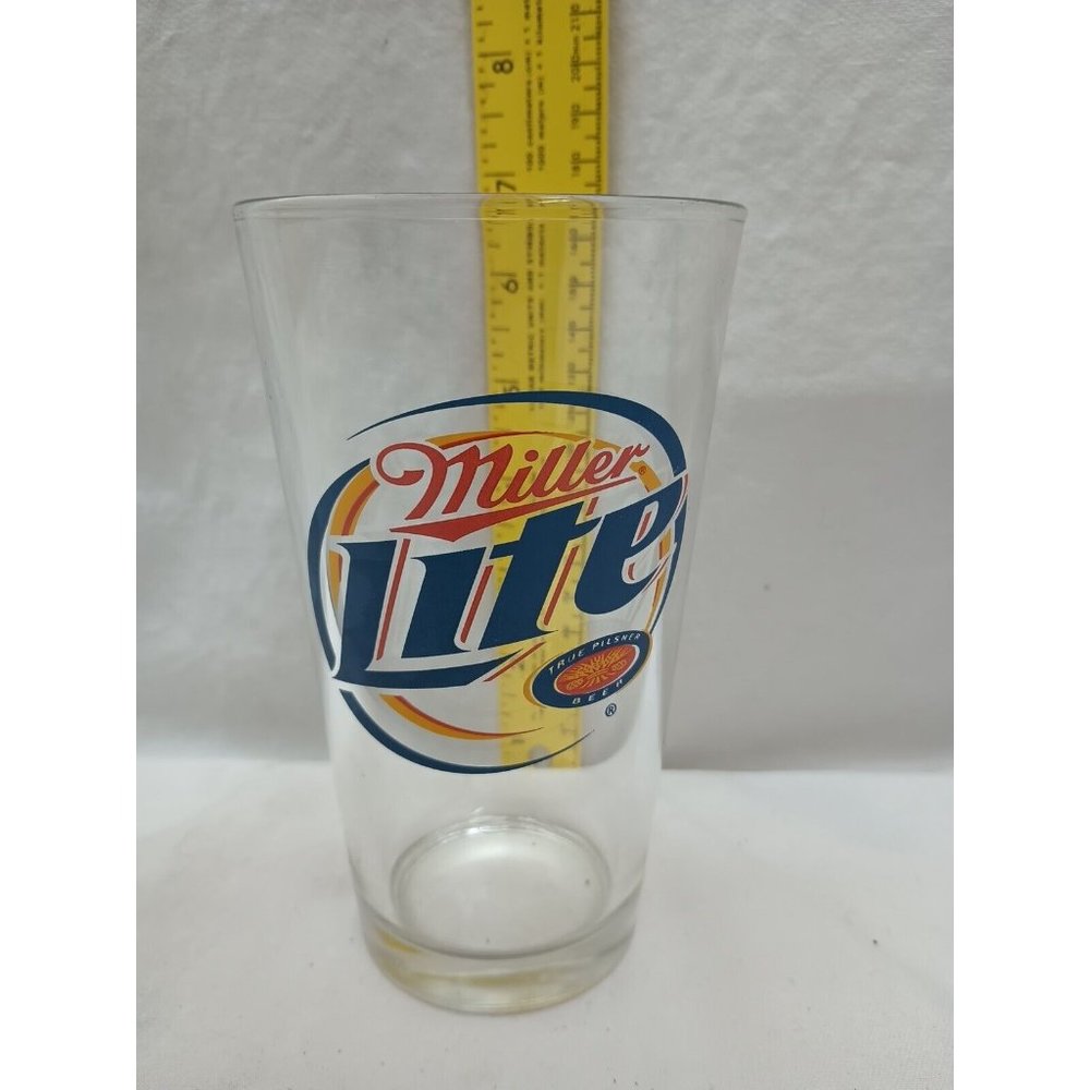 Miller Lite 16 oz Pint Beer Glass